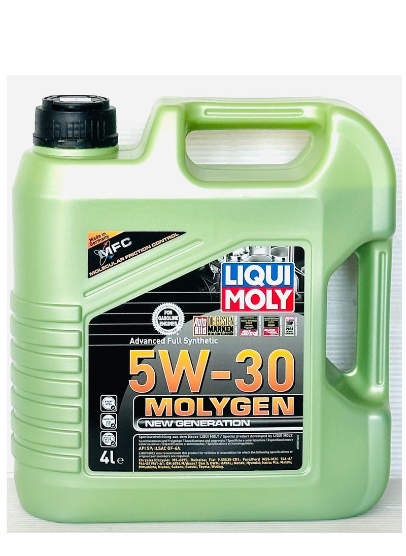LIQUI MOLY Molygen New Gener­a­tion 5W-30 Advanced Full Synthetic Engine Oil 4Ltr  - Image 1