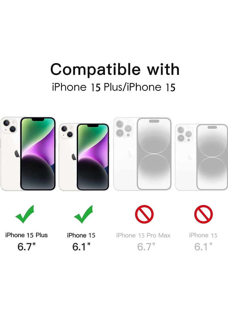 Generic Lens Protector for iPhone 15 6.1-Inch and iPhone 15 Plus 6.7-Inch 9H Tempered Glass Metal Individual Ring Cover HD Clear  - Image 2