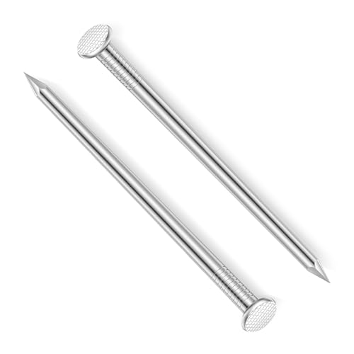 Etauwe 6 Inch Hardware Nails Stainless Steel Flat Nails Long Nails Wood Nails Wall Nails Common Nails 10 PCS - Image 1