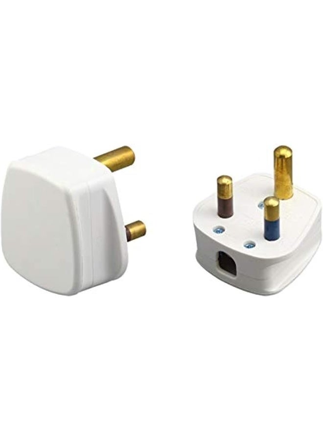 brandless Electronic 3 Pin Cylinder 15A Power Uk Plug - Image 2