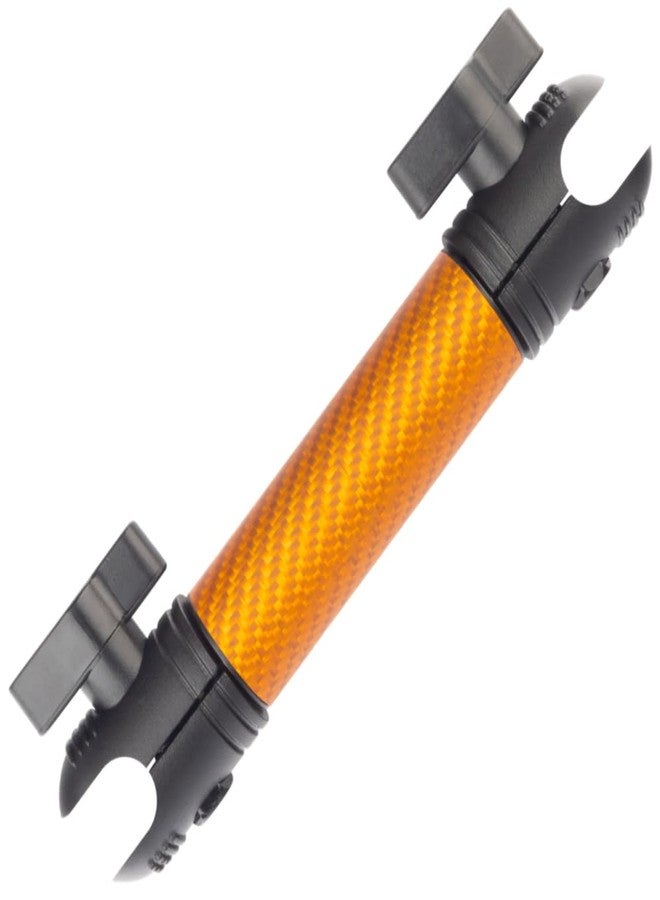 Bulletpoint Mounting Solutions Dash Mount 5.9" Arm Compatible with iPhone and Android Smartphones - Fits 20mm Attachment Ball (Matte Orange Carbon Fiber) - Image 1