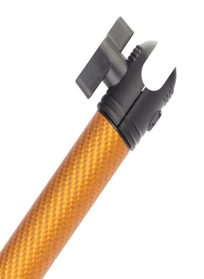 Bulletpoint Mounting Solutions Dash Mount 5.9" Arm Compatible with iPhone and Android Smartphones - Fits 20mm Attachment Ball (Matte Orange Carbon Fiber) - Image 5