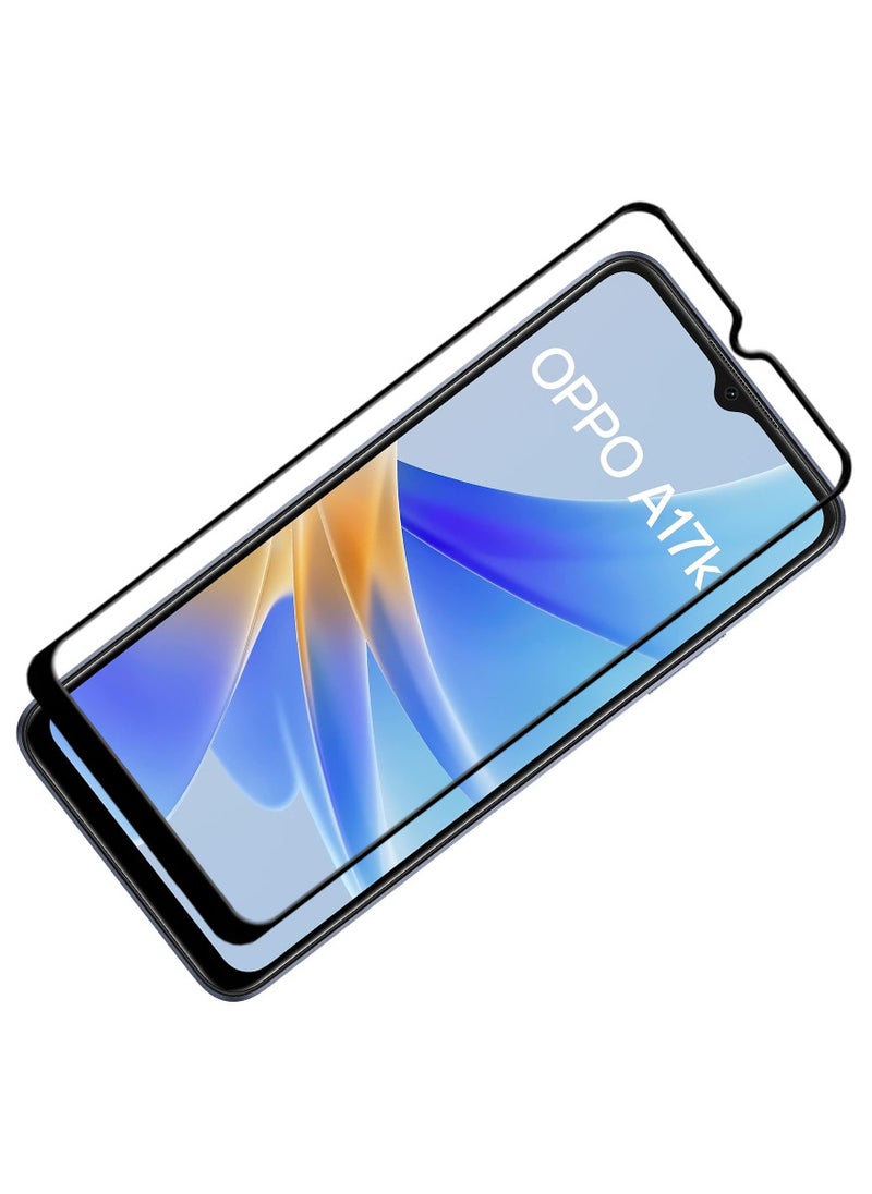 ACLIX Antistatic ESD Dustproof Premium Quality High Definition Tempered Glass Screen Protector Designed For Oppo A17k - Image 1