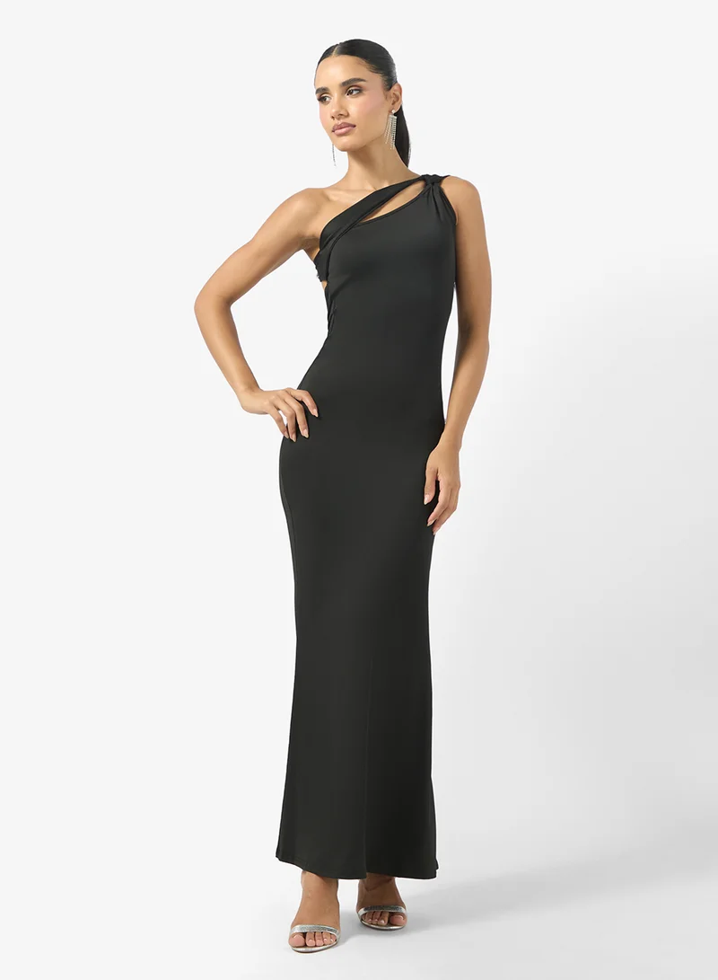 Ginger One Shoulder Backless Dress