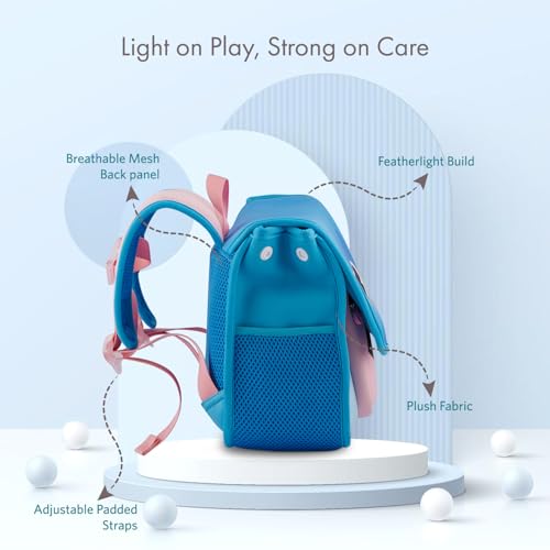 VAYA LY'L-CHAMP School Bags for Girls, 20L Waterproof Backpack Set with Lunch Bag and Stationery Pouch, for Class 1 to 5 Kids, Lightweight and Spacious, Color - Unicorn - Image 2