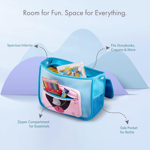 VAYA LY'L-CHAMP School Bags for Girls, 20L Waterproof Backpack Set with Lunch Bag and Stationery Pouch, for Class 1 to 5 Kids, Lightweight and Spacious, Color - Unicorn - Image 4