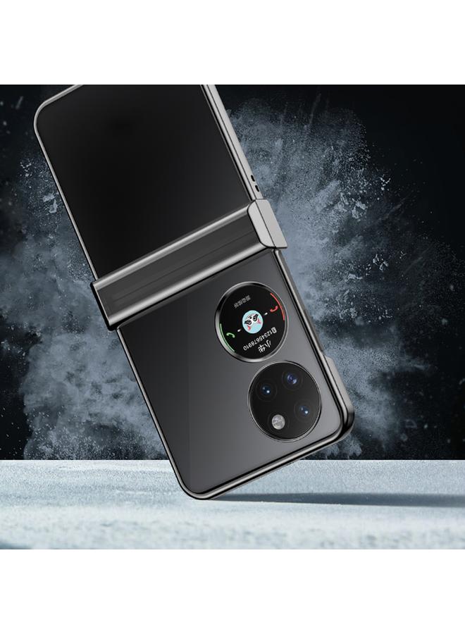 جرين تايجر جراب لهاتف Huawei P50 Pocket مصنوع من مادة البولي كربونات المطلية بالكهرباء ومضاد للصدمات وتغطية كاملة - Image 4