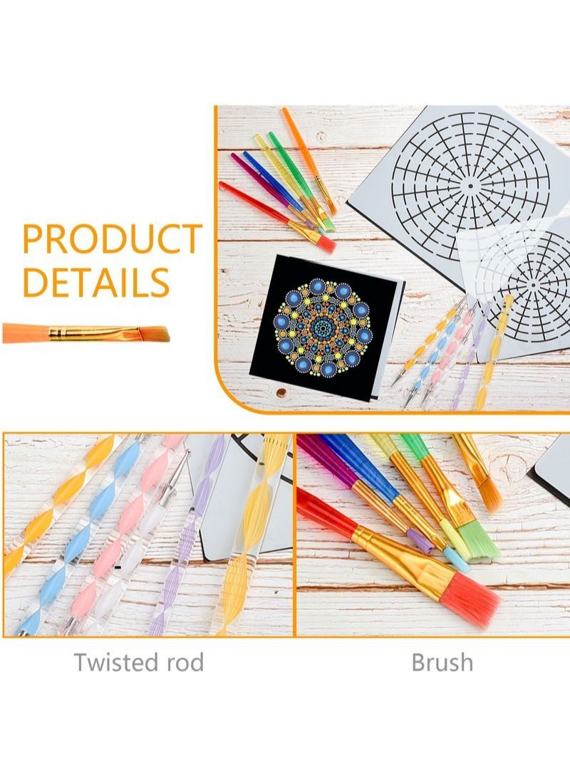 NIBEMINENT 29Pcs Mandala Embellishment Painting Tool Set - Image 3