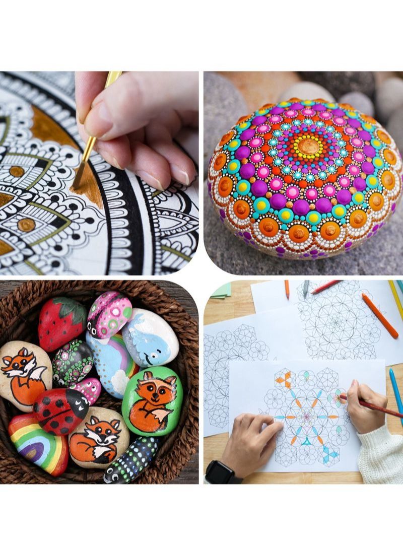NIBEMINENT 29Pcs Mandala Embellishment Painting Tool Set - Image 5