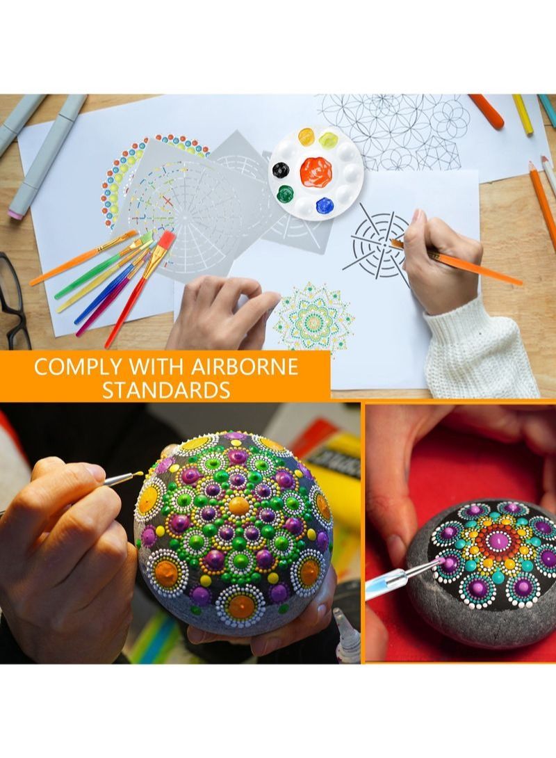 NIBEMINENT 29Pcs Mandala Embellishment Painting Tool Set - Image 4