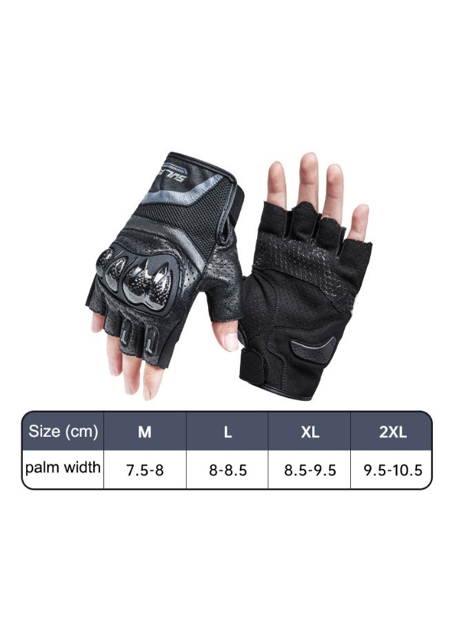 سولايت قفازات ركوب الدراجات النارية Sulaite G7 ترقية 3K ألياف الكربون مكافحة السقوط مزدوجة إصبع شاشة لمس إصبع كامل ونصف إصبع قفازات السفر الدراجات النارية - Image 3