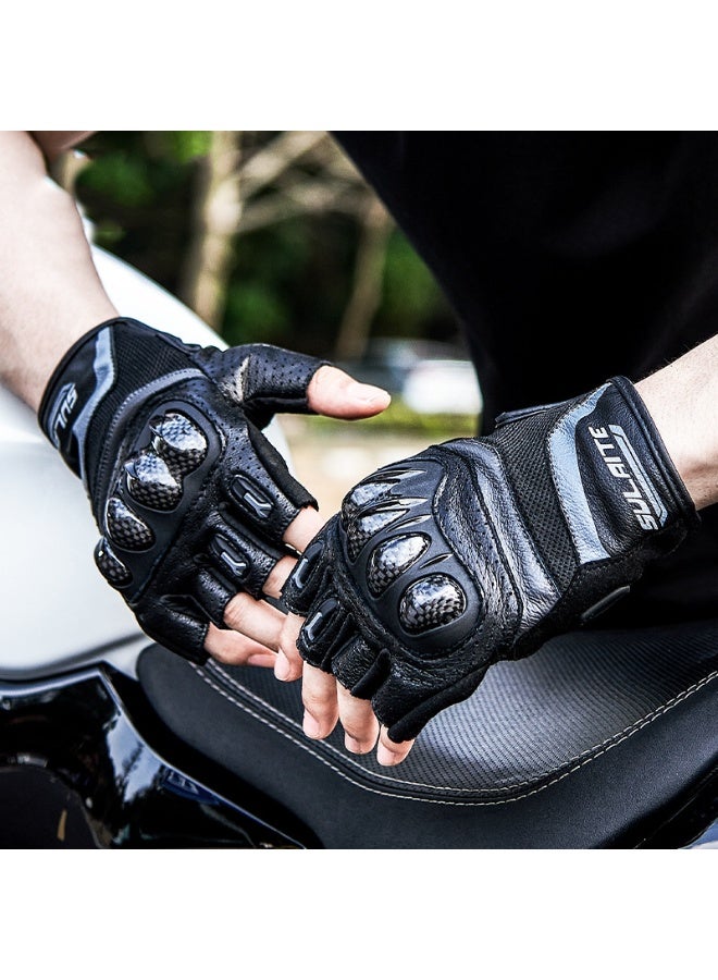 سولايت قفازات ركوب الدراجات النارية Sulaite G7 ترقية 3K ألياف الكربون مكافحة السقوط مزدوجة إصبع شاشة لمس إصبع كامل ونصف إصبع قفازات السفر الدراجات النارية - Image 2