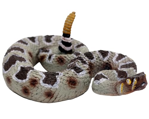 Gemini&Genius GeminiGenius Rattlesnake Toy for Kids Snake Habitat Reptile Toy Rattler Animal Action Figure Desert Animal Toys Halloween Prop Kids Gifts - Image 5
