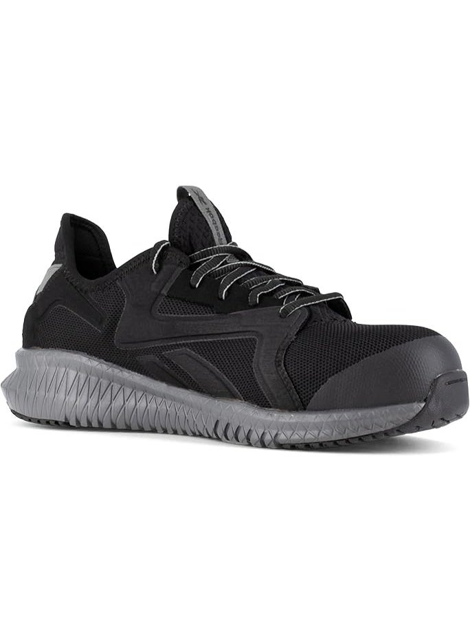 Reebok Work حذاء سلامة للرجال بمقدمة مركبة خفيف الوزن وجيد التهوية كحلي ورمادي RB4066 - Image 2