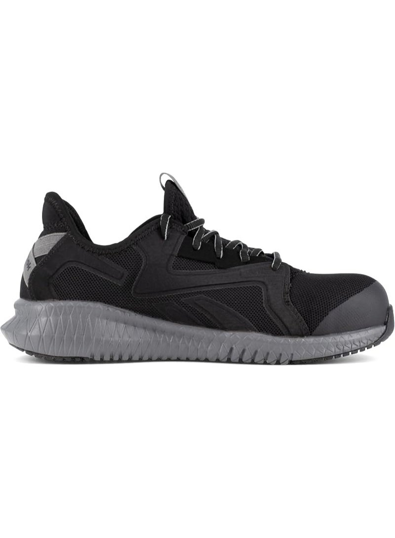 Reebok Work حذاء سلامة للرجال بمقدمة مركبة خفيف الوزن وجيد التهوية كحلي ورمادي RB4066 - Image 5