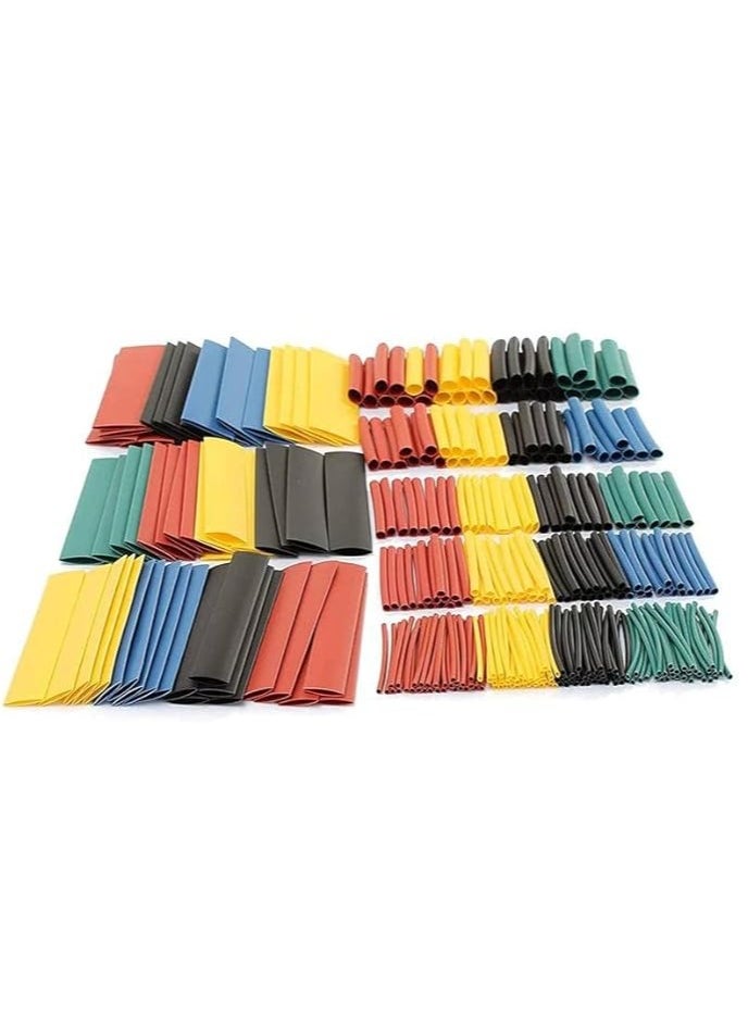 Generic - Premium Quality Mixed Set Heat Shrink Tube Kit Insulation Sleeving Polyolefin Shrinking Assorted Heat Shrink Tubing Wire Cable 164 pcs Mix Colors - Image 1