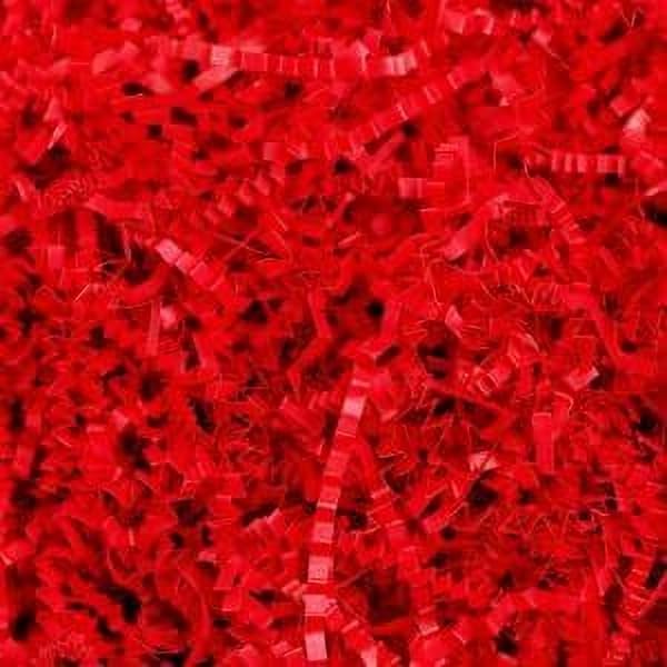ELATAPES Shredded Paper for Gift Wrapping Basket FillingCrinkle Cut PaperConfetti PaperReusable Environment FriendlySuitable for Ecommerce BusinessPack of 1kg 1000 grams Red