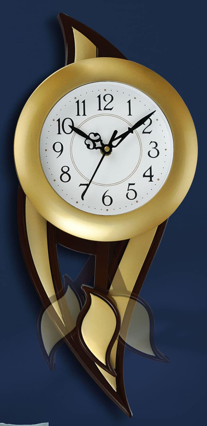 Harbour Analog Latest Stylish New Models Wall Clock with Pendulum for Home Living Room Hall Bedroom (Size Height 42.5 CM X Width 17.5 CM)- Home Decor Big Size Wall Clock MJ 18 DB 4 - Image 4