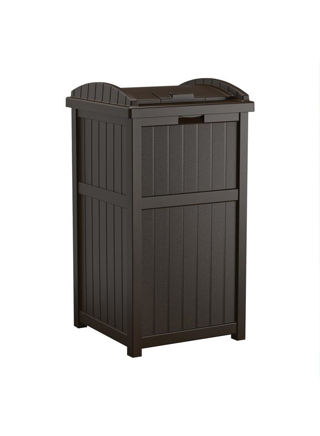 suncast Outdoor Stylish Trash Hideaway, Black - Image 1