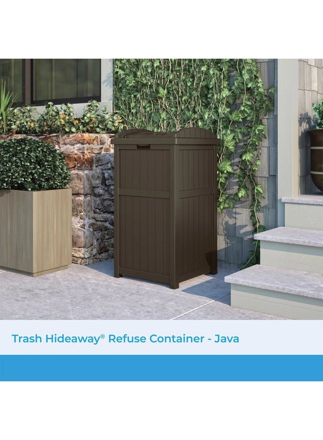 suncast Outdoor Stylish Trash Hideaway, Black - Image 2