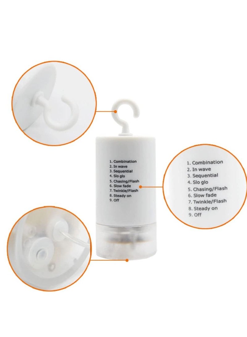 أضواء الألعاب النارية 1 عبوة أضواء LED للحدائق تعمل بالبطارية، 8 أوضاع أضواء معلقة للحديقة مع جهاز تحكم عن بعد، أضواء نجمية مقاومة للماء مع جهاز تحكم عن بعد، للحديقة، الحفلات، في الهواء الطلق، في الداخل - Image 3