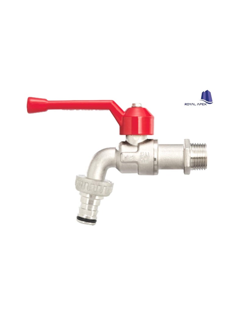Sanwa High Quality Ball Tap With Hose 1/2 Inch Made In Thailand - Image 3