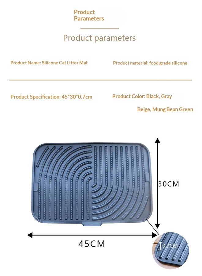 Cat Litter Mat,Cat Litter Box Mat,Waterproof Litter Trapping Mat for Scatter Control , Easy to Clean and Keeps the Floor Tidy - Image 2