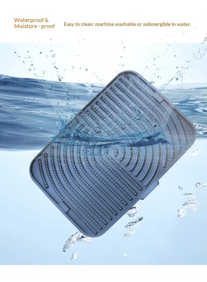 Cat Litter Mat,Cat Litter Box Mat,Waterproof Litter Trapping Mat for Scatter Control , Easy to Clean and Keeps the Floor Tidy - Image 4