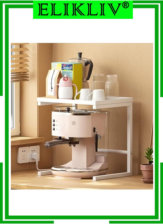 ELIKLIV - Coffee Maker Rack, Spice Rack, Kitchen Appliance Storage, Kitchen Rack, Kitchen Gadgets and Kitchen Organization, Rack for Rice Cooker, Air Fryer, Stand Mixer, and Blender, with Enough Height - Image 1