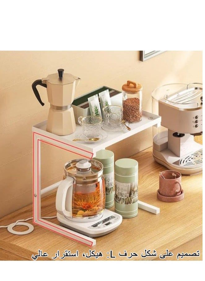 ELIKLIV - Coffee Maker Rack, Spice Rack, Kitchen Appliance Storage, Kitchen Rack, Kitchen Gadgets and Kitchen Organization, Rack for Rice Cooker, Air Fryer, Stand Mixer, and Blender, with Enough Height - Image 1