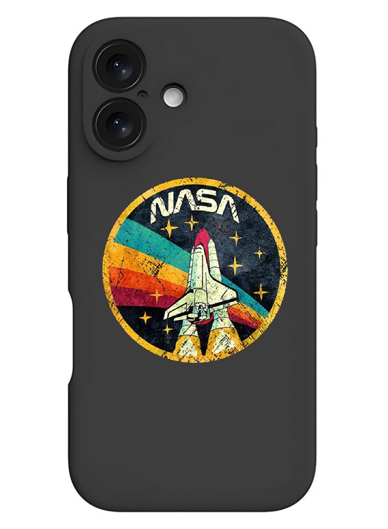 Theodor Protective Slim Fit Case Liquid Silicone Cover with Full Body Protection Anti-Scratch Shockproof Case For Apple iPhone 17 (Black) Nasa 2 - Image 1