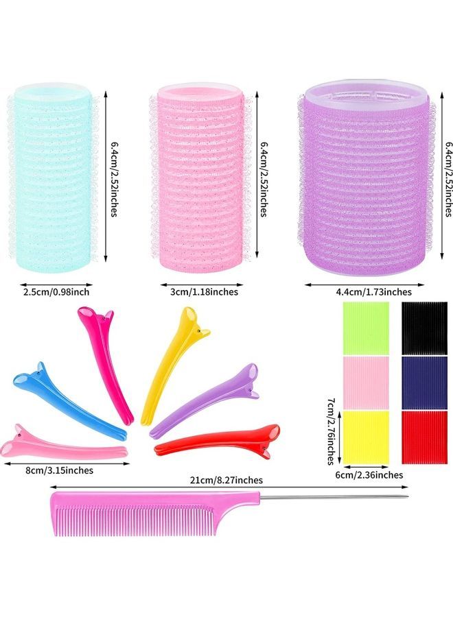 NIBEMINENT 18-Piece Self Grip Hair Rollers Set Multicolour - Image 2