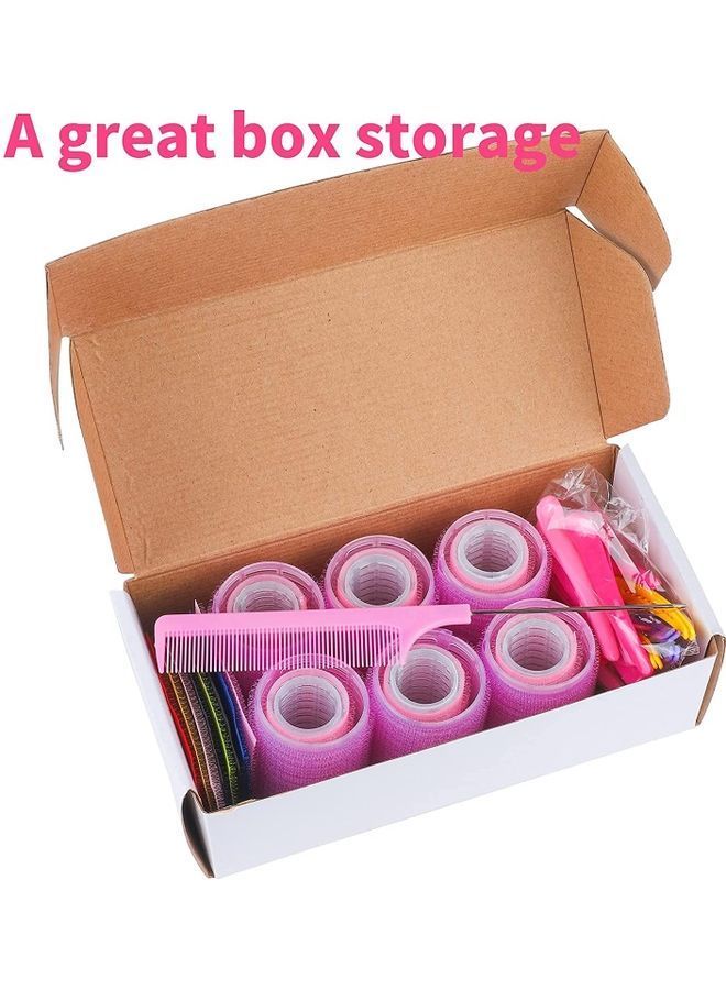 NIBEMINENT 18-Piece Self Grip Hair Rollers Set Multicolour - Image 4