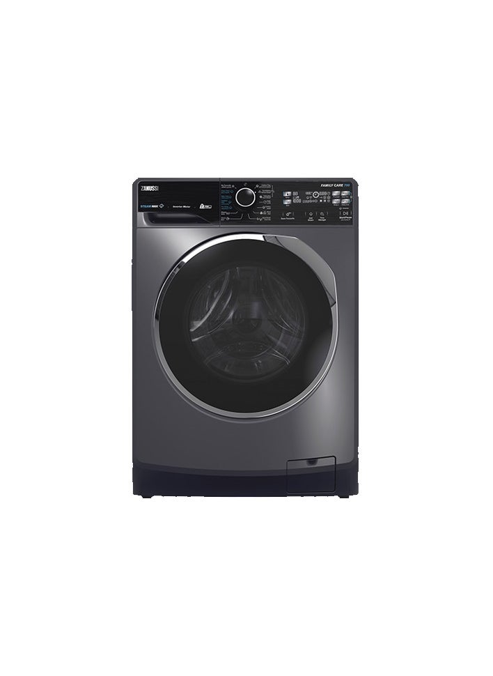 ZANUSSI Zanussi Washing Machine Steammax Inverter,7 Kg,Dark Grey-ZWF7221DL7 