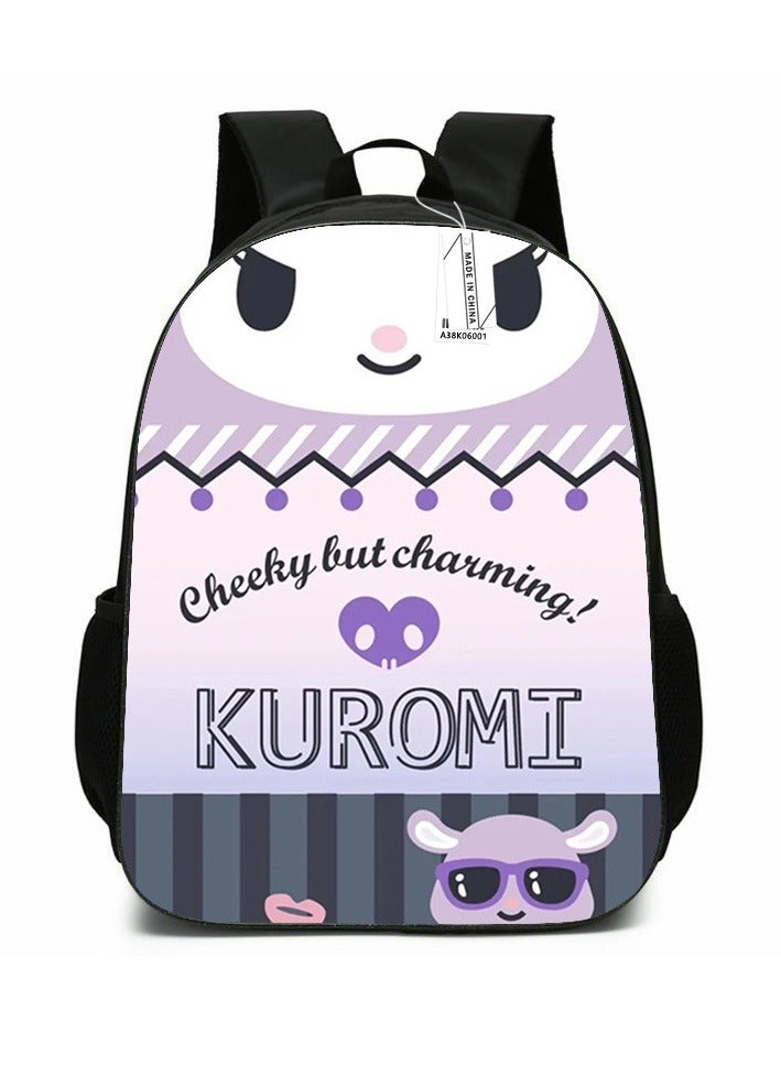 Children's Leisure Load Reduction Student Large Capacity Cartoon Anime Print Backpack and Schoolbag15 inches