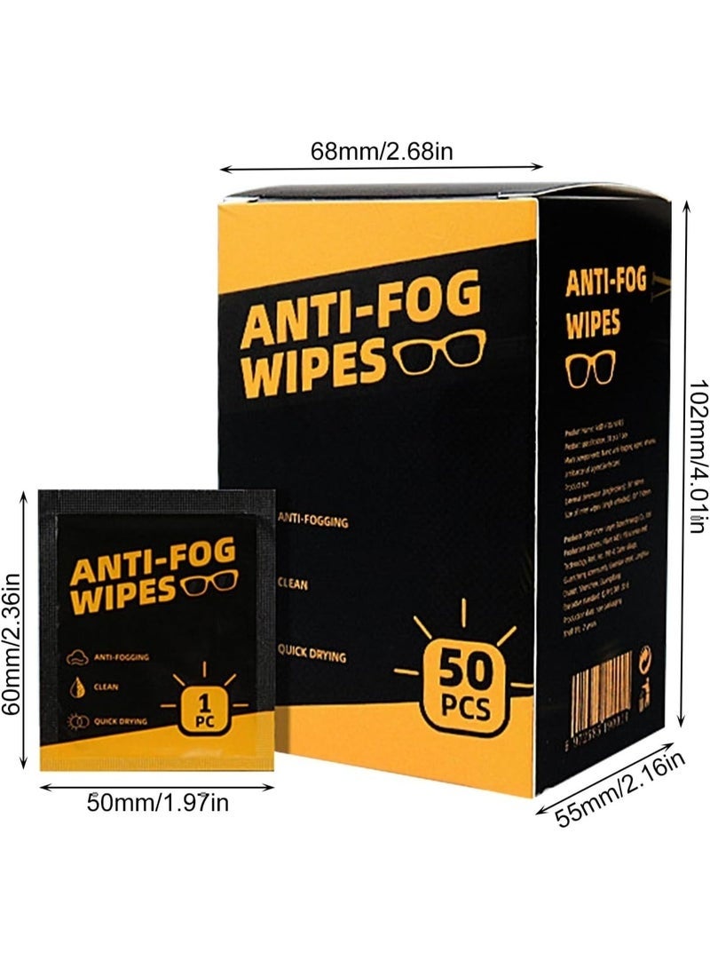 Arabest Lens Wipes, 50pcs Premoistened Lens Wipes, Anti-Fog, Quick-Dry, Anti-Fog Cleaning, Individually Wrapped Lens Wipes for LED Touch Screen, iPhones, iPads, Computer Monitors - Image 2