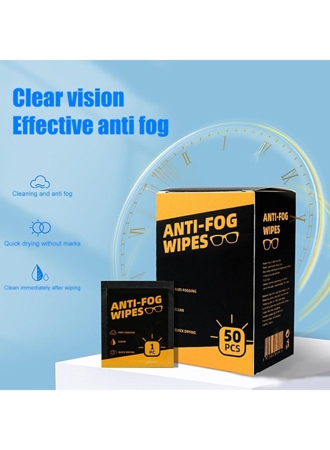 Arabest Lens Wipes, 50pcs Premoistened Lens Wipes, Anti-Fog, Quick-Dry, Anti-Fog Cleaning, Individually Wrapped Lens Wipes for LED Touch Screen, iPhones, iPads, Computer Monitors - Image 5