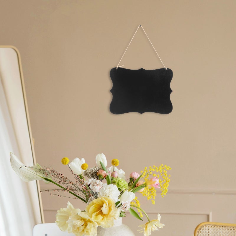 Chalkboard Sign Double-Sided Erasable Message Board Wall Decor Signs with Hanging String (160210) - Image 4