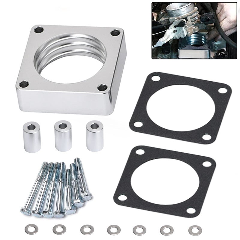 YESHMA Throttle Body Spacer Compatible with Jeep Wrangler TJ YJ 19872006 Throttle Body Spacer Compatible with Cherokee XJ 19842001