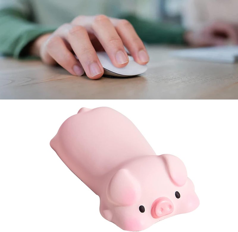 HURRISE [2024 Upgraded Version Cute Animal Design Soft Pad Keyboard Wrist Rest for Comfort and Fatigue Relief, Essential Tool for Office and Gaming. (Pink Pig) - Image 3