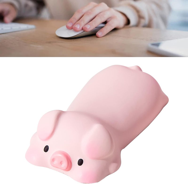 HURRISE [2024 Upgraded Version Cute Animal Design Soft Pad Keyboard Wrist Rest for Comfort and Fatigue Relief, Essential Tool for Office and Gaming. (Pink Pig) - Image 5