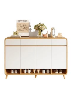 Large-capacity shoe cabinet doorway household entrance door corridor outer entrance cabinet integrated storage new shoe rack