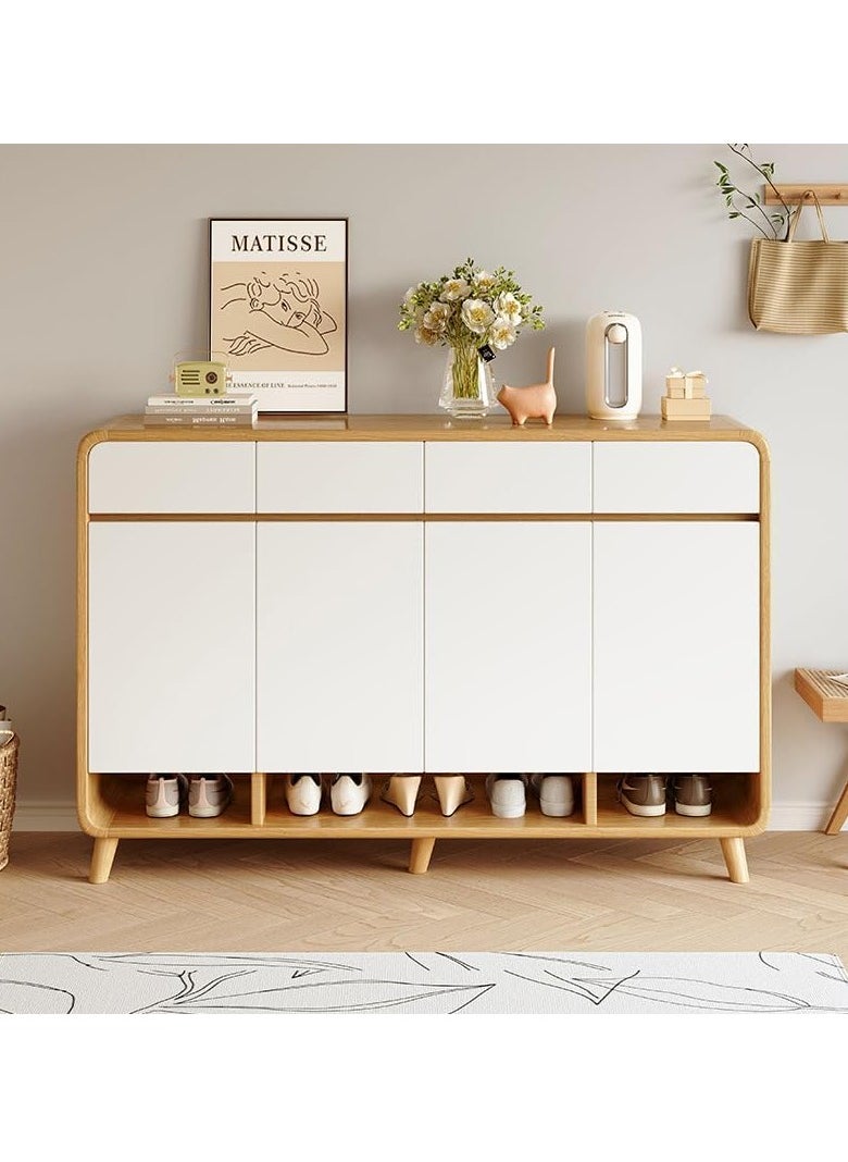 LEDIN - Large-capacity shoe cabinet doorway household entrance door corridor outer entrance cabinet integrated storage new shoe rack - Image 1