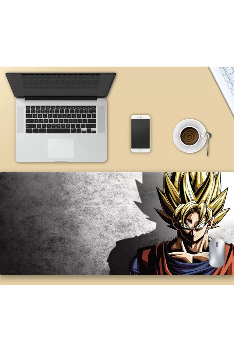 Heyla Extra-large anime cartoon game mouse pad, thickened desk pad with precise locking edge and anti-slip keyboard，15.7×35.4 inch - Image 1