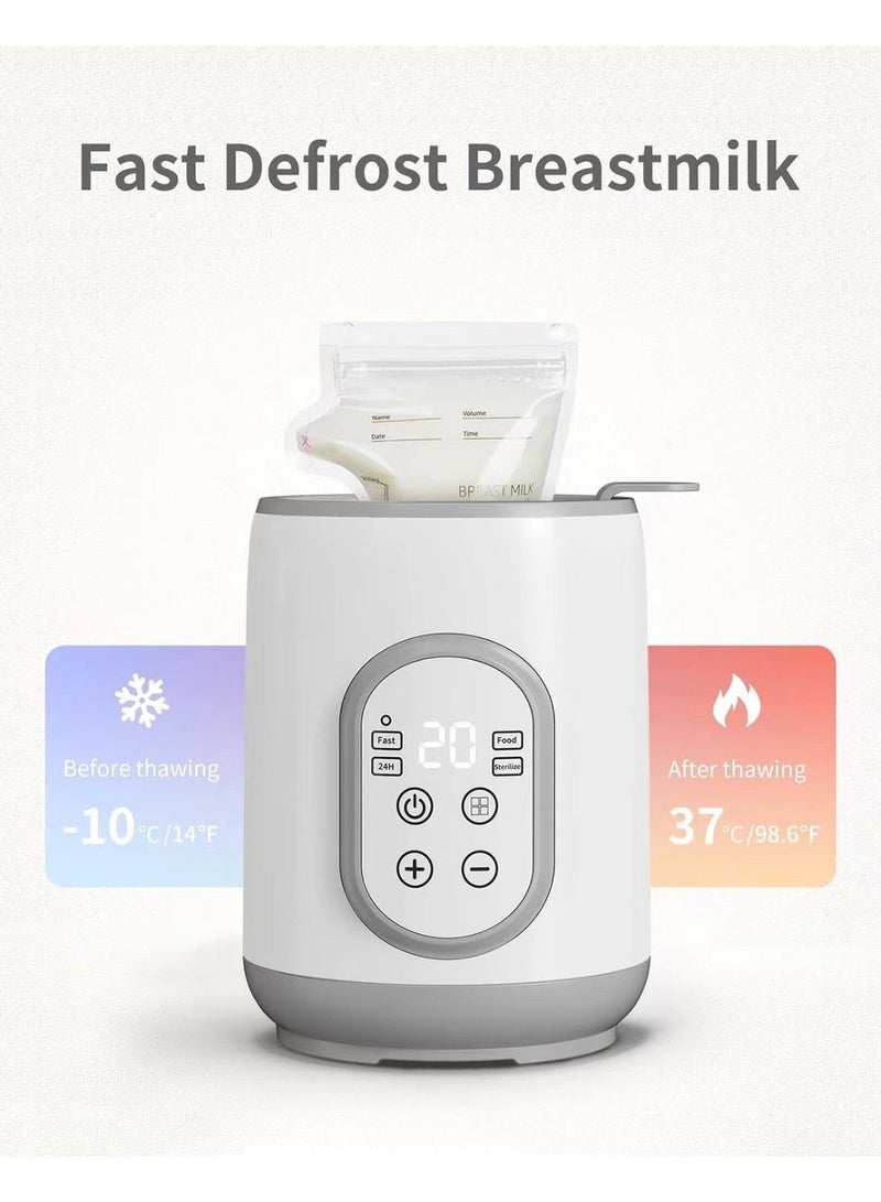 Sisily Baby Bottle Warmer – Fast Heating with 4 Preset Temp Modes, Portable for Milk, Food & Sterilization - Image 2