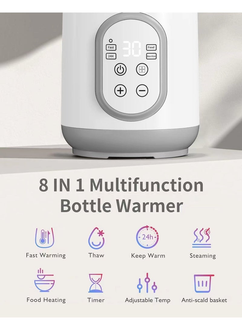Sisily Baby Bottle Warmer – Fast Heating with 4 Preset Temp Modes, Portable for Milk, Food & Sterilization - Image 4