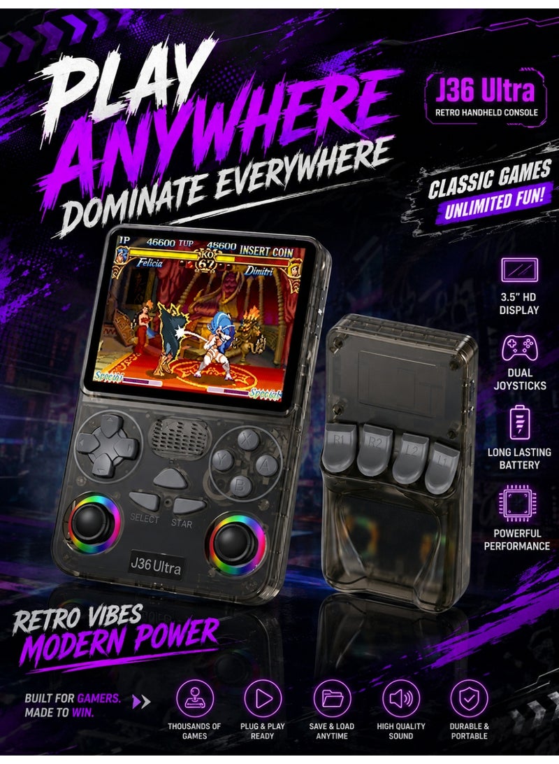 Retro Handheld Game Console With 3.5 Inch IPS Display, WiFi Online Multiplayer, Open Source Gaming System, Portable Pocket Video Game Console With HD Graphics, Upgradeable Software And Precision Joystick Controls - Image 2