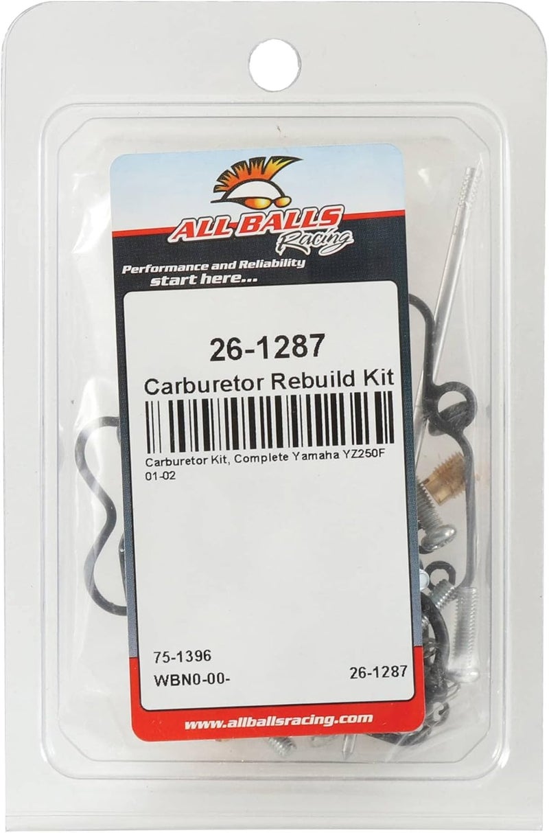 ALL BALLS طقم إعادة بناء الكربوراتير All Balls Racing 26-1287 ليم Yamaha YZ250F - Image 4