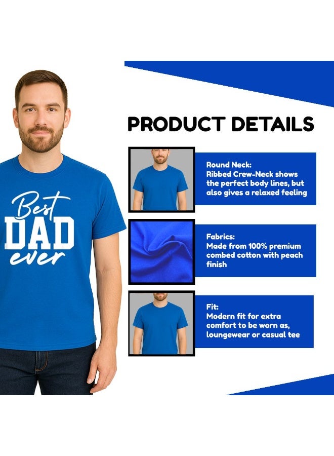 PRINTSHOP4ME Father’s Day Special Men’s T-Shirt–Cotton,Breathable, Round Neck,Short Sleeve - Image 3