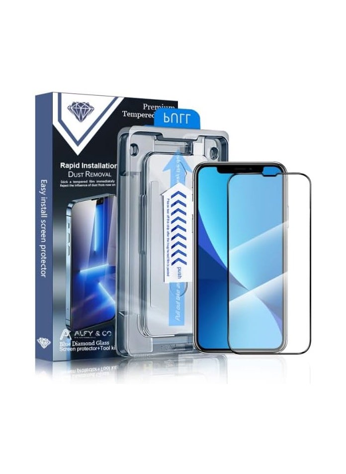 ALFY & CO Premium Grade A clear Screen Protector with Fixing Kit for iPhone 15 Pro Max  - Image 1